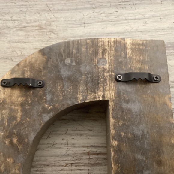 Large Wood Carved Initial “D” - Picture 5 of 8